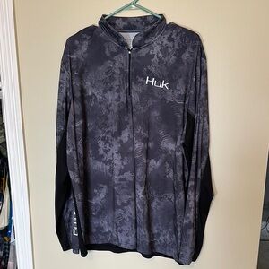Huk Gray Zip-Up Jacket